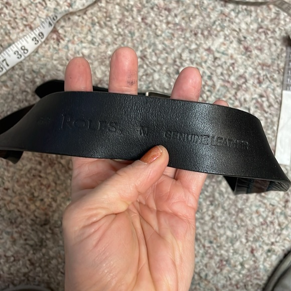 New Rolfs leather/fur belt - Picture 2 of 4